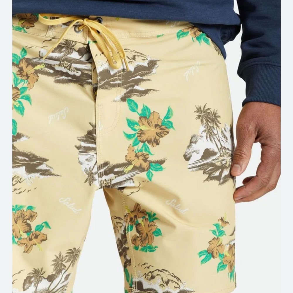 Brixton Supply Co mens temple trunk board shorts size 33